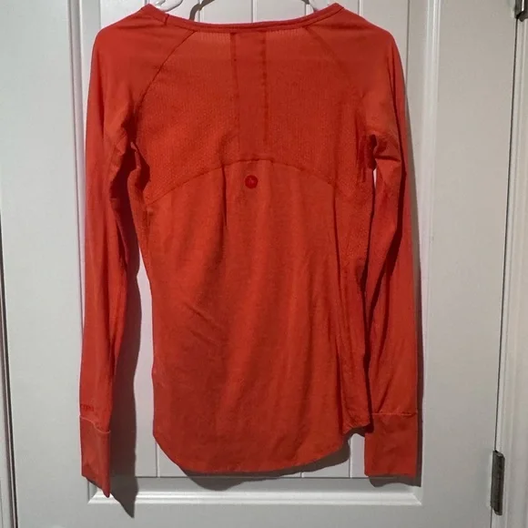 Marmot Women’s Orange Long Sleeve Top Small - Picture 2 of 3